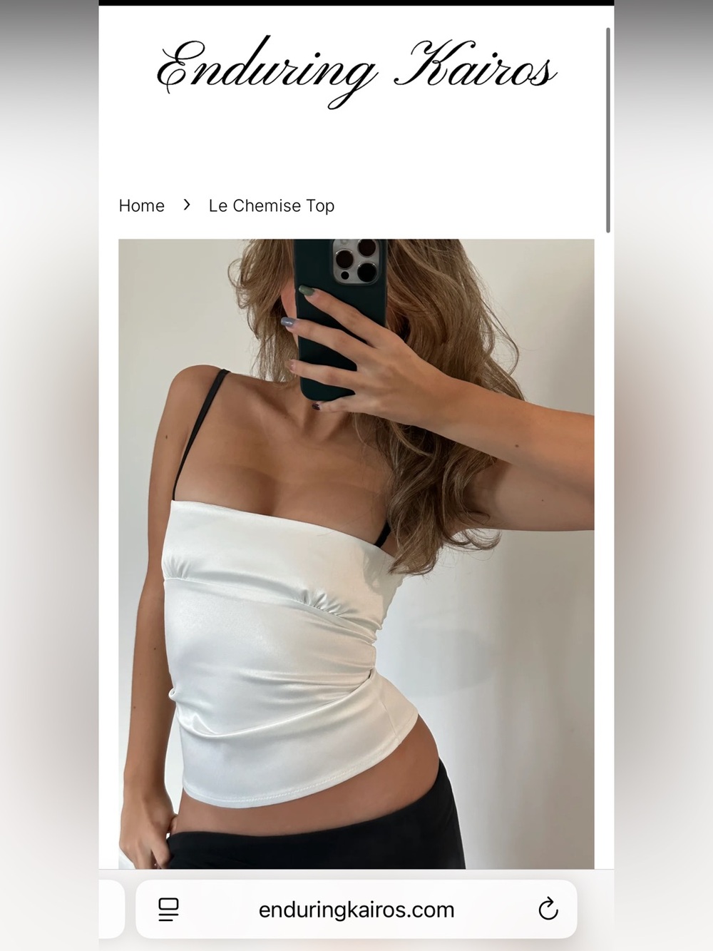Enduring Kairos Le Chemise Top XS